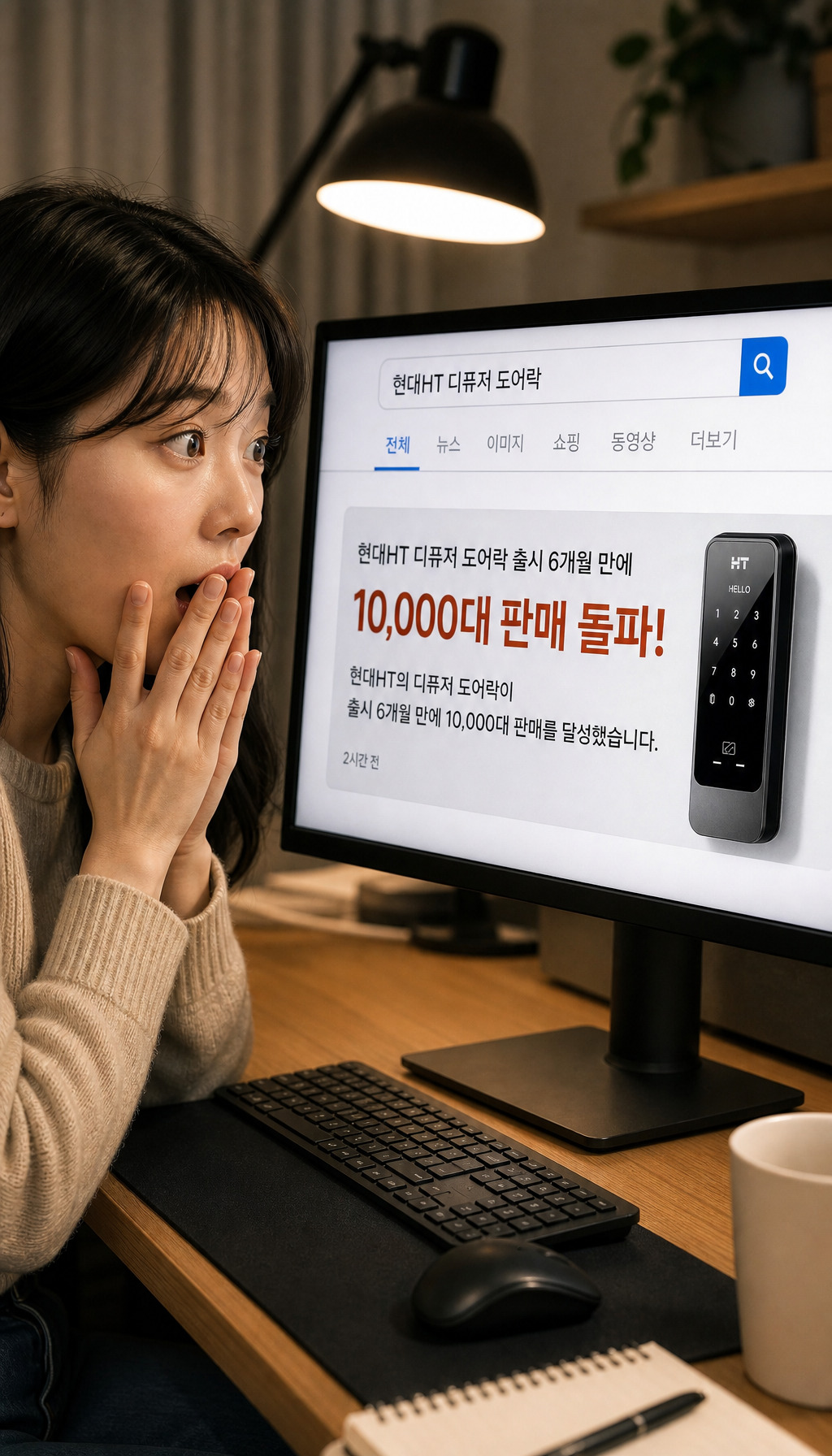 현대HT 디퓨저 도어락 TDL-P2102F - 출시 6개월 만에 만 대 판매