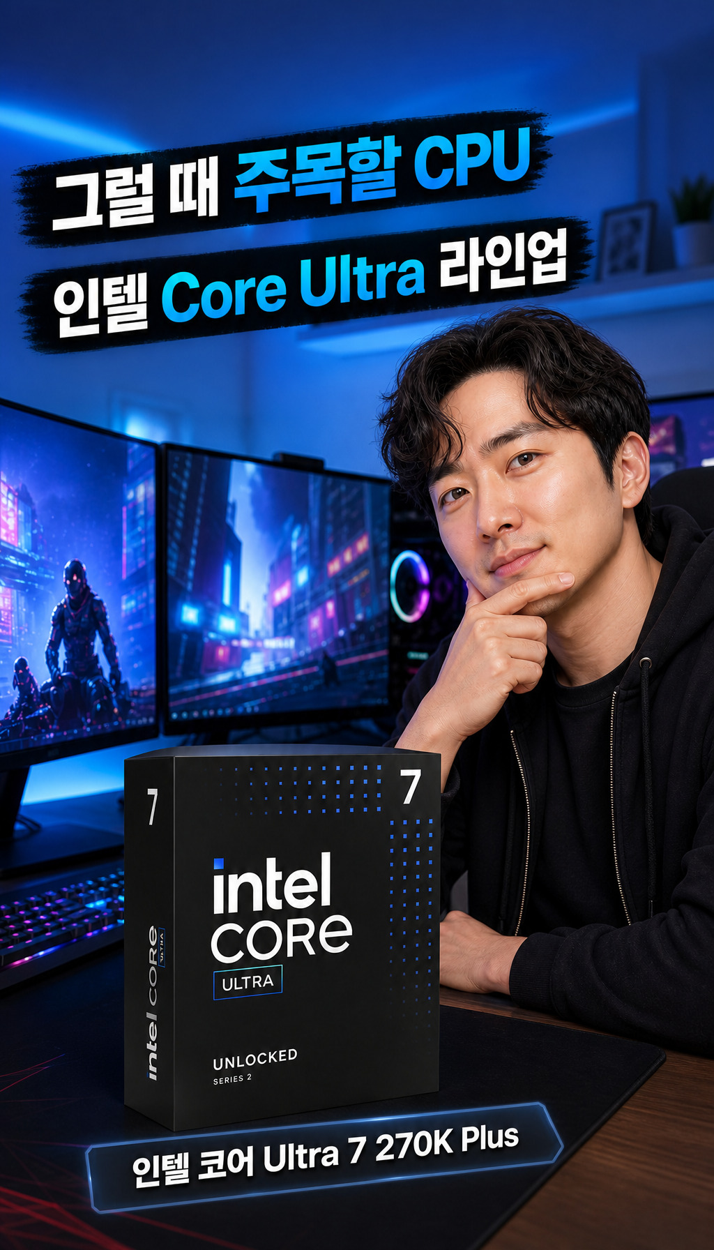[인텔 정품] 코어 울트라7 시리즈2 270K Plus (애로우레이크 리프레시) - 제품 소개 전환점