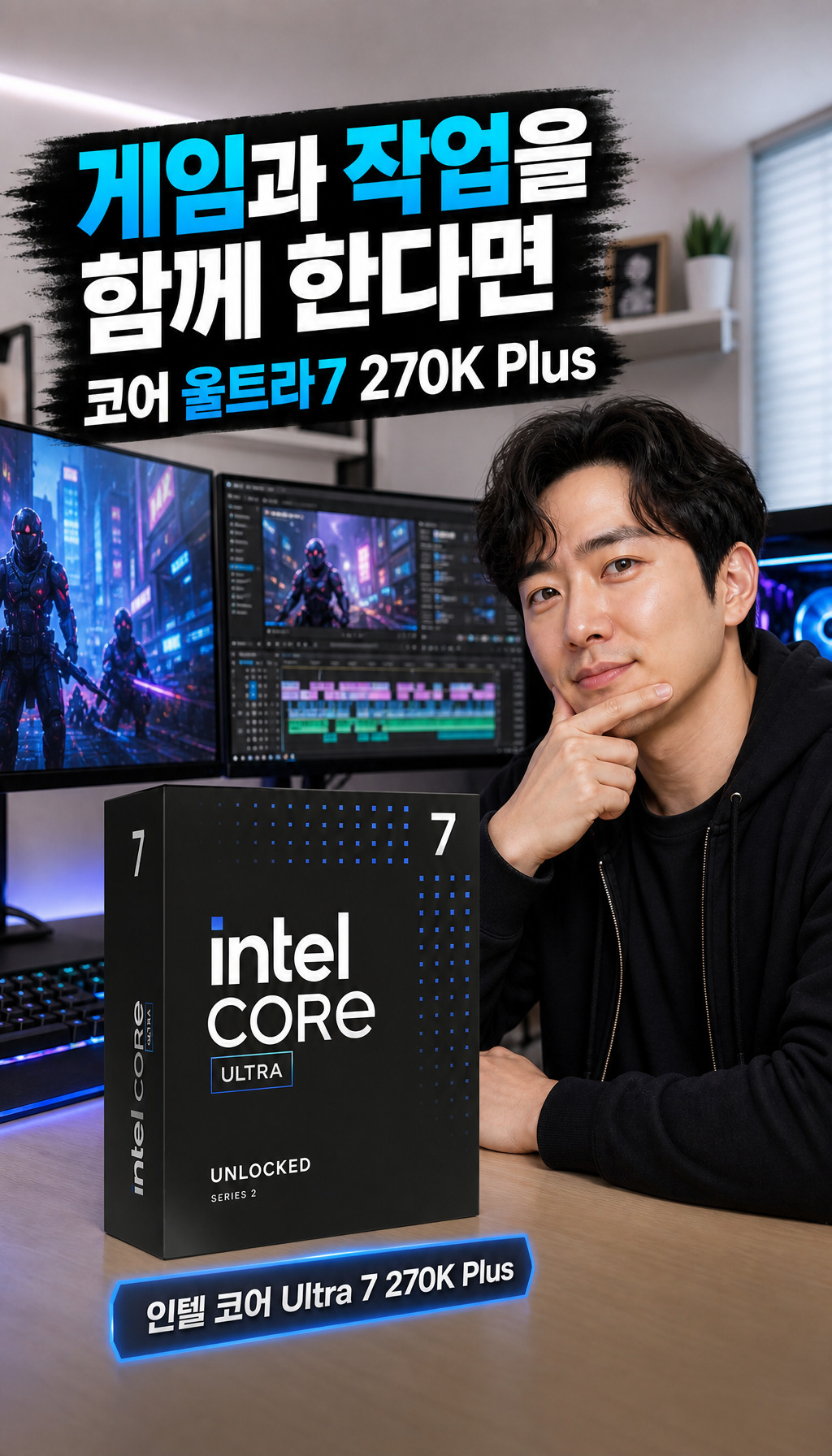 [인텔 정품] 코어 울트라7 시리즈2 270K Plus (애로우레이크 리프레시) - 핵심 메시지 요약