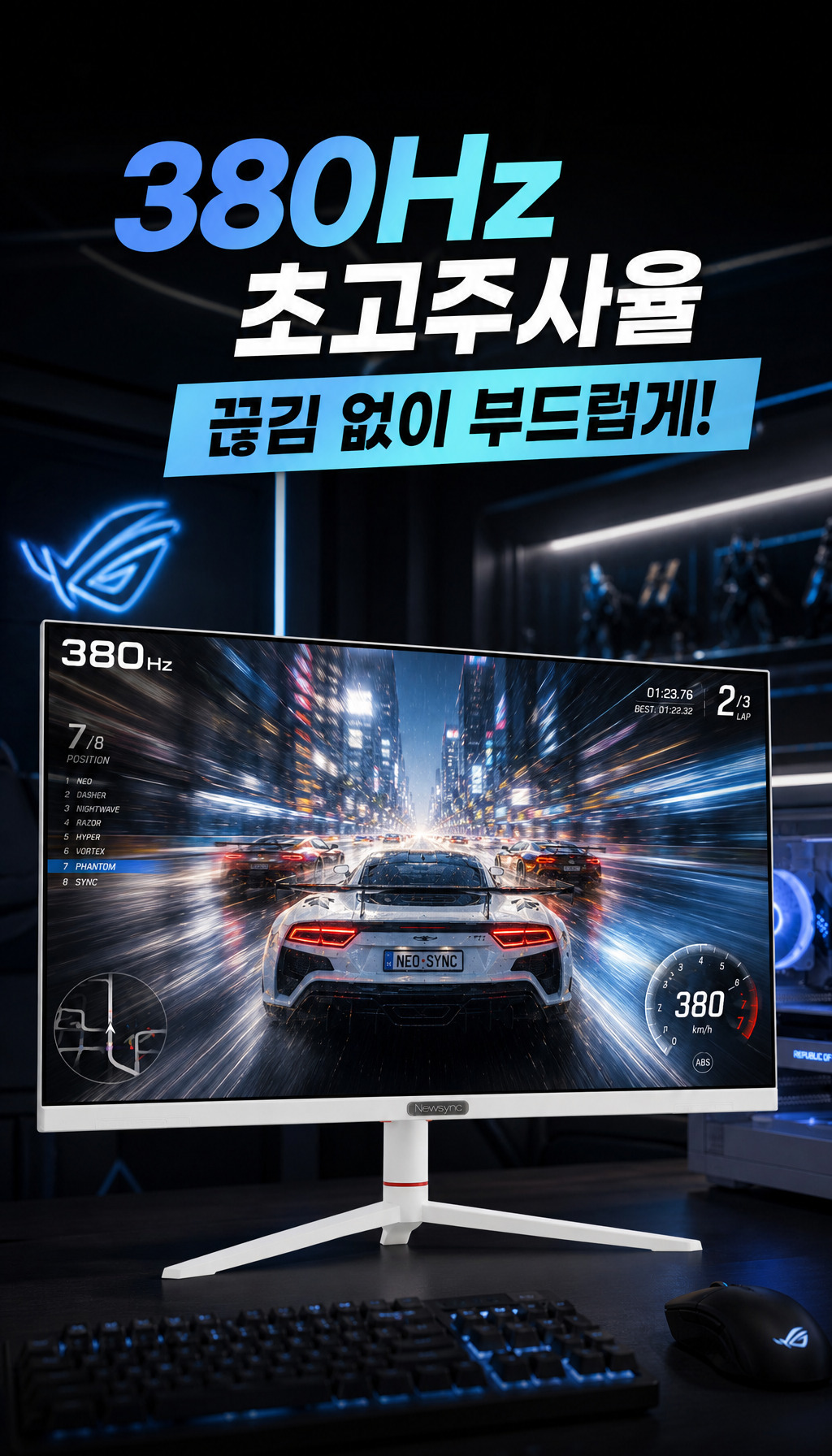 비트엠 Newsync P27G380 Fast IPS AI HDR 400 무결점 - 제품의 핵심 강점