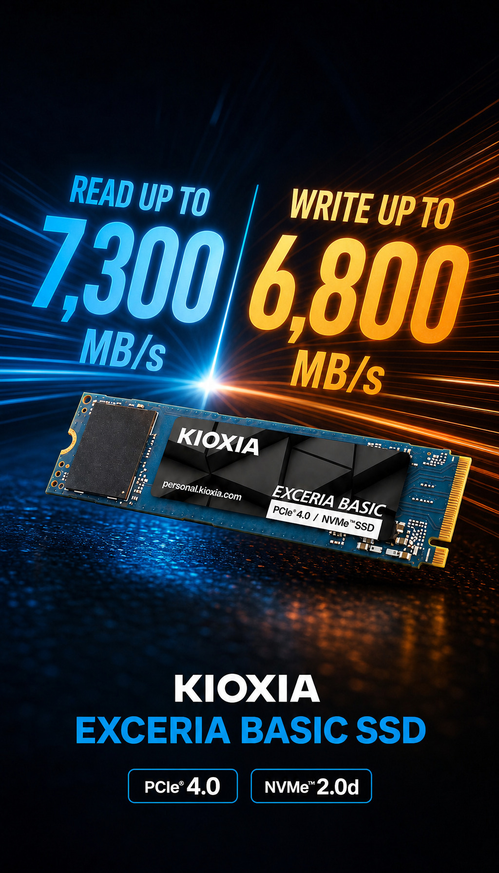 키오시아 EXCERIA BASIC M.2 NVMe (2TB) - 성능 수치로 구체화