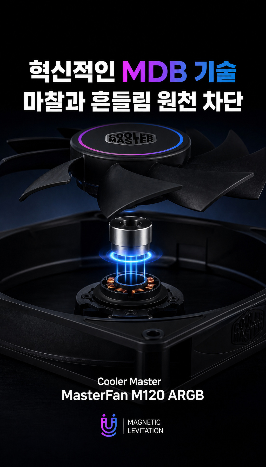 쿨러마스터 MasterFan M120 ARGB (블랙) - MDB 기술 소개