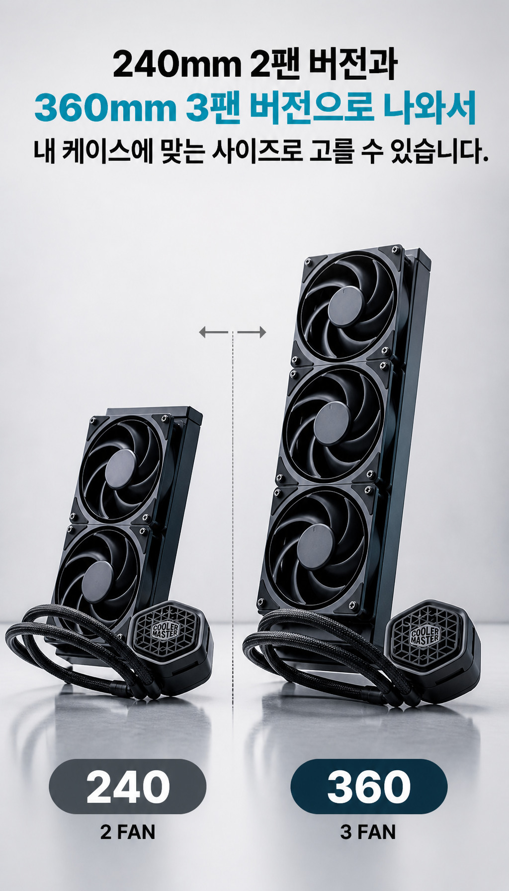 쿨러마스터 MasterLiquid 360 Atmos II Stealth (블랙) - 라인업 소개