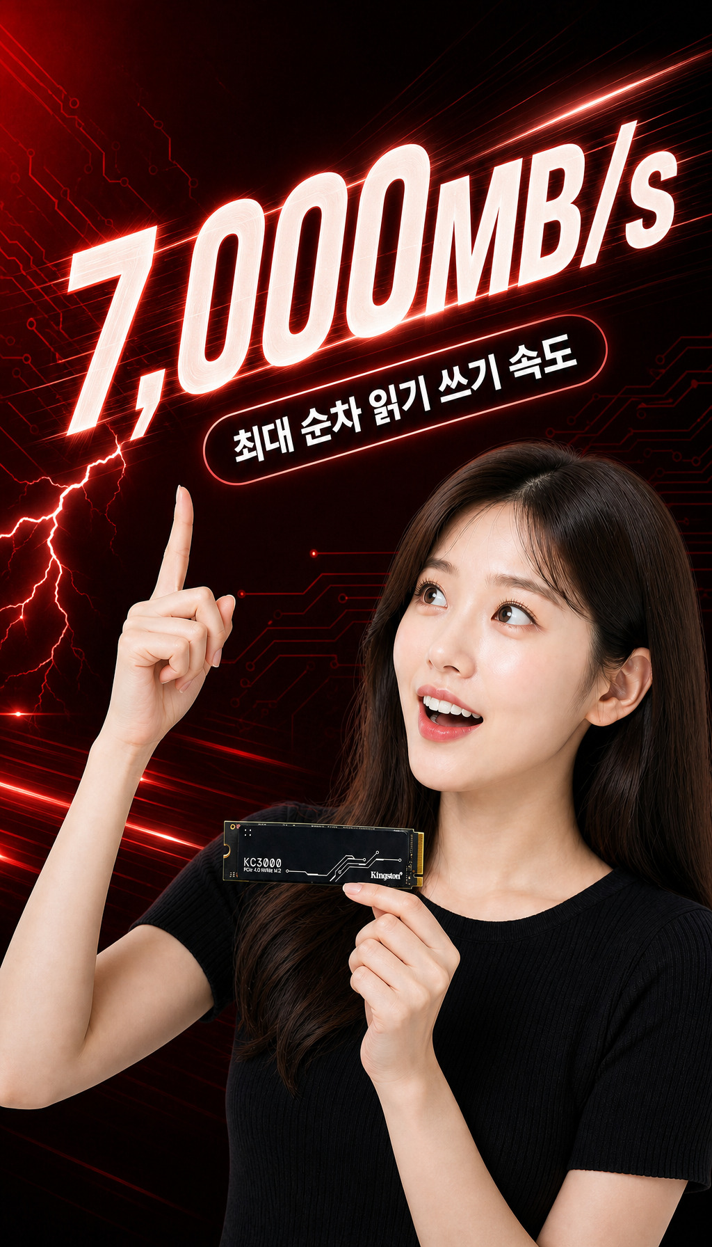 킹스톤 KC3000 M.2 NVMe 512G, 1TB, 2TB, 4TB - 속도 체감 포인트