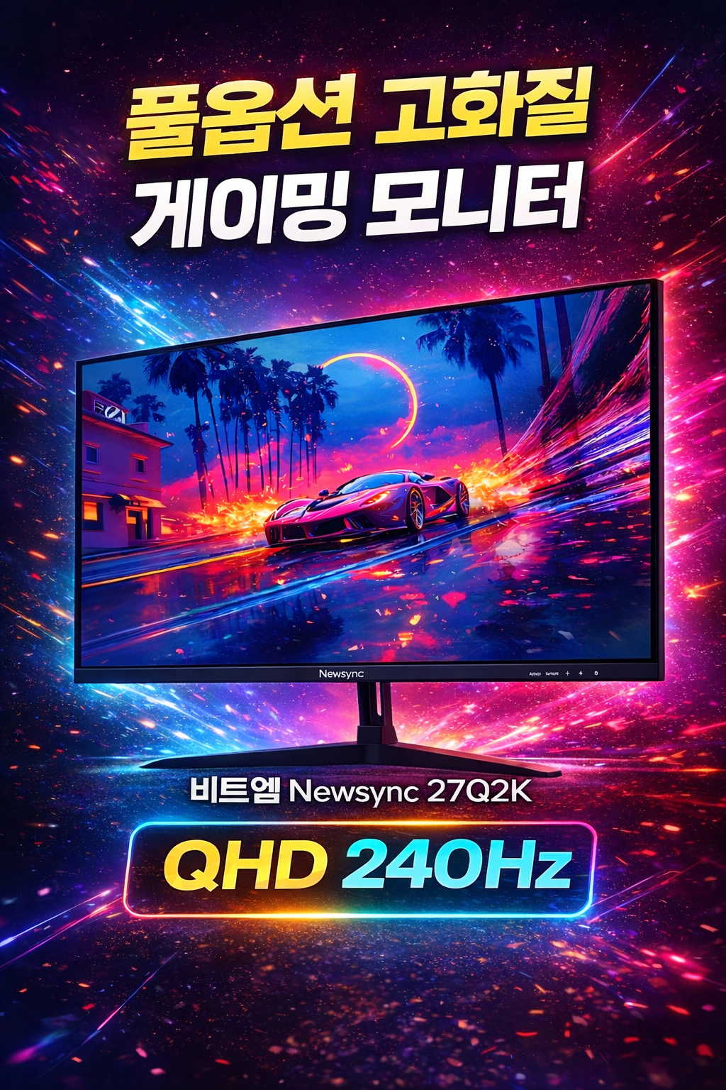 비트엠 Newsync 27Q2K QHD 패스트 IPS 240 게이밍 무결점 - 도입부: 궁금증 유발