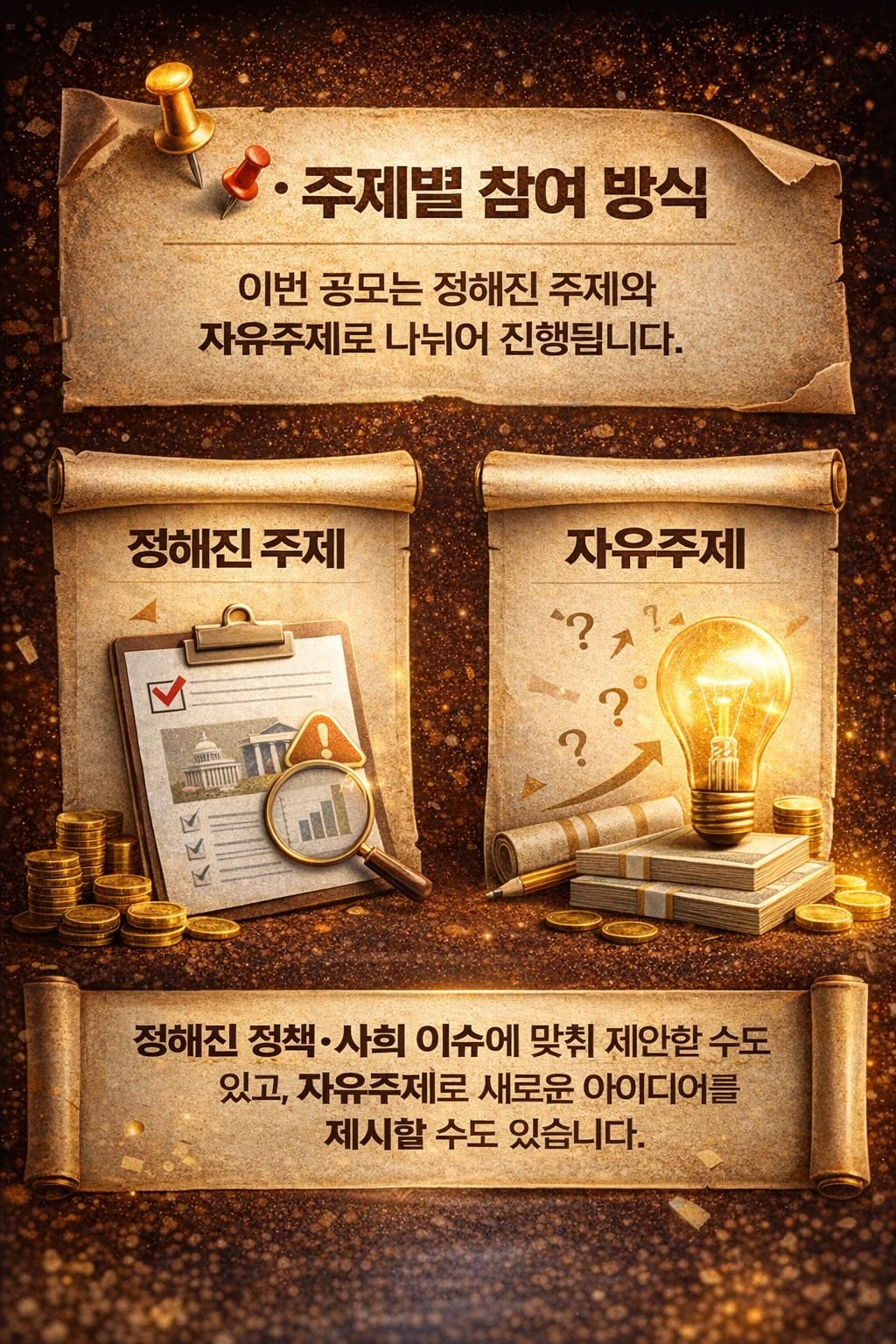  - 주제 구성: 정해진 주제+자유주제